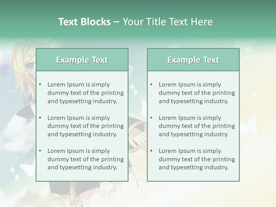 A Girl In A Yellow Shirt And Black Shorts PowerPoint Template