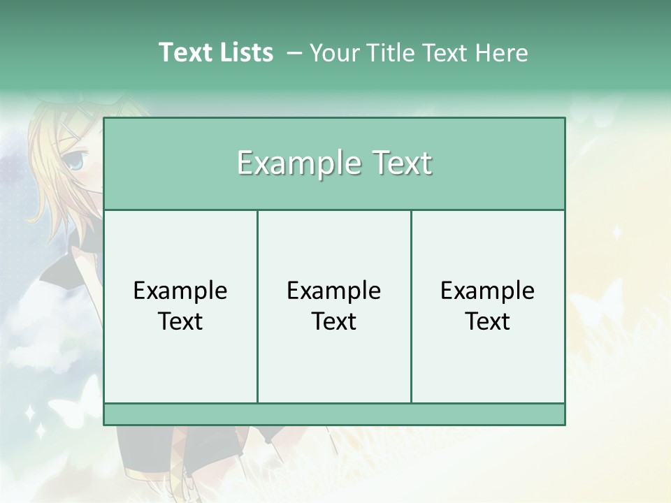 A Girl In A Yellow Shirt And Black Shorts PowerPoint Template