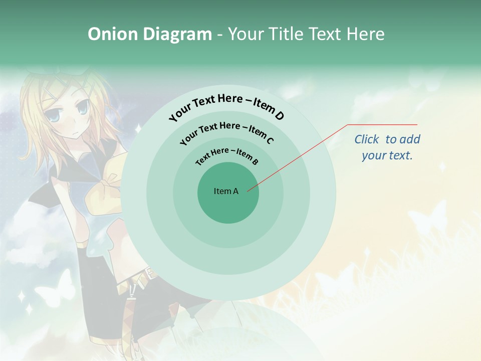 A Girl In A Yellow Shirt And Black Shorts PowerPoint Template