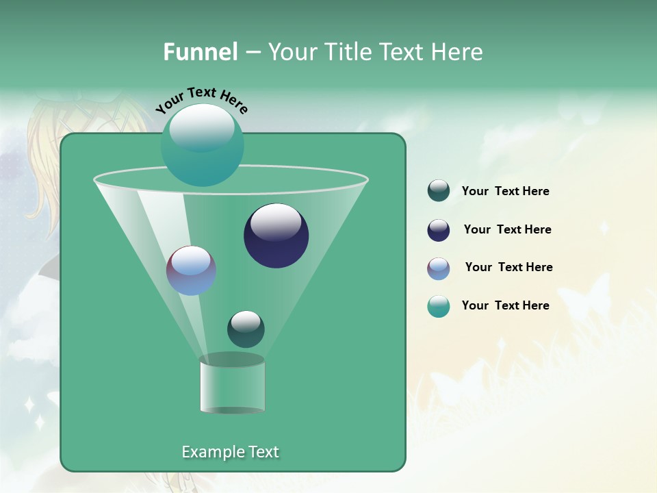 A Girl In A Yellow Shirt And Black Shorts PowerPoint Template