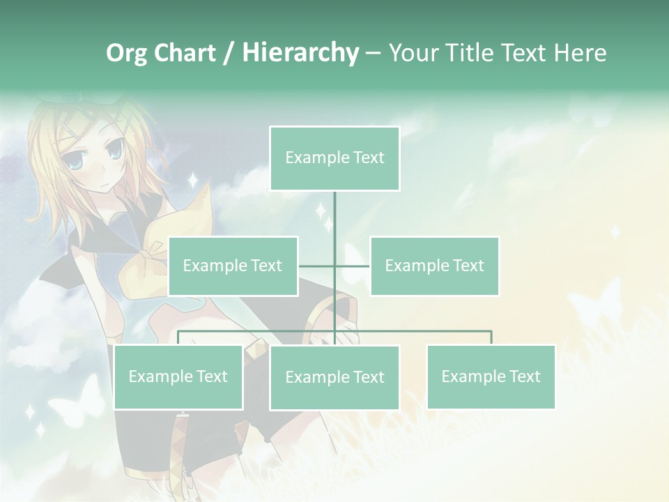 A Girl In A Yellow Shirt And Black Shorts PowerPoint Template