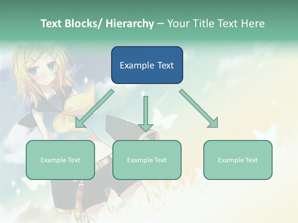 A Girl In A Yellow Shirt And Black Shorts PowerPoint Template