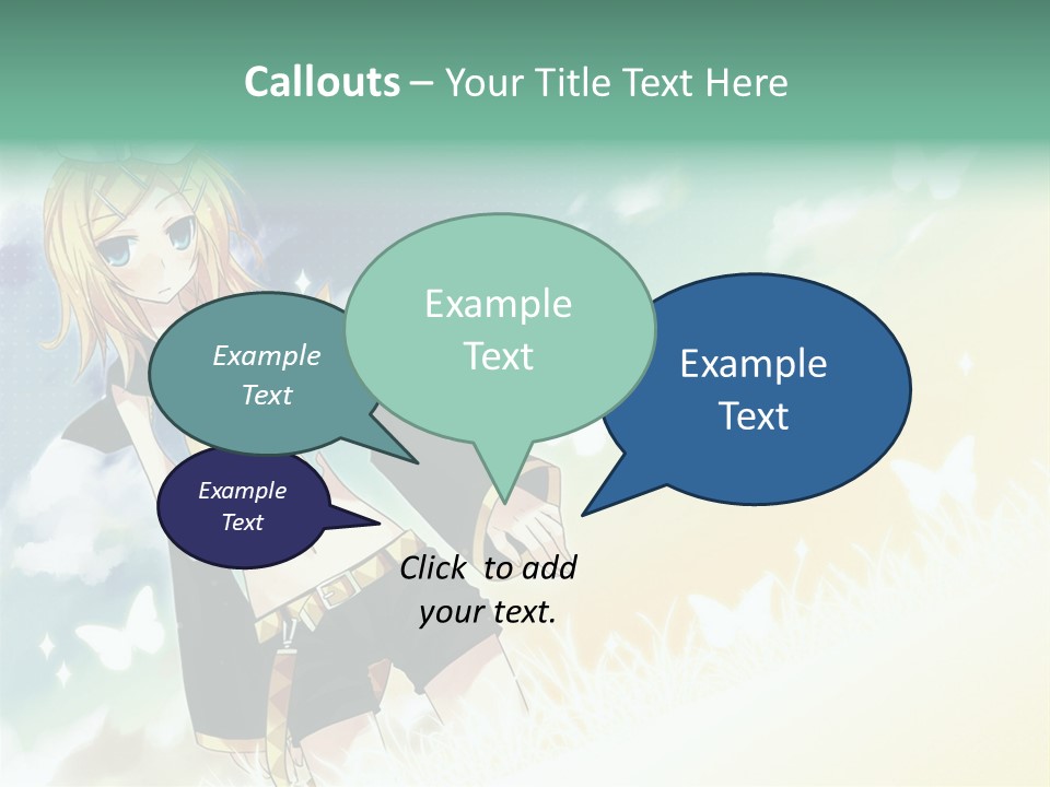 A Girl In A Yellow Shirt And Black Shorts PowerPoint Template