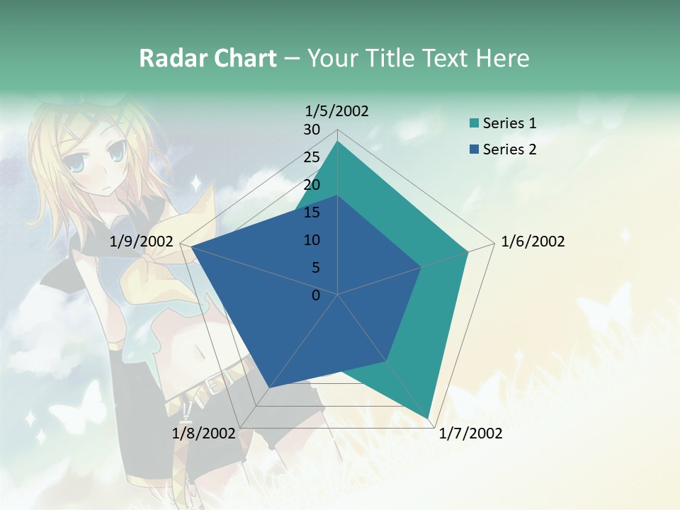 A Girl In A Yellow Shirt And Black Shorts PowerPoint Template