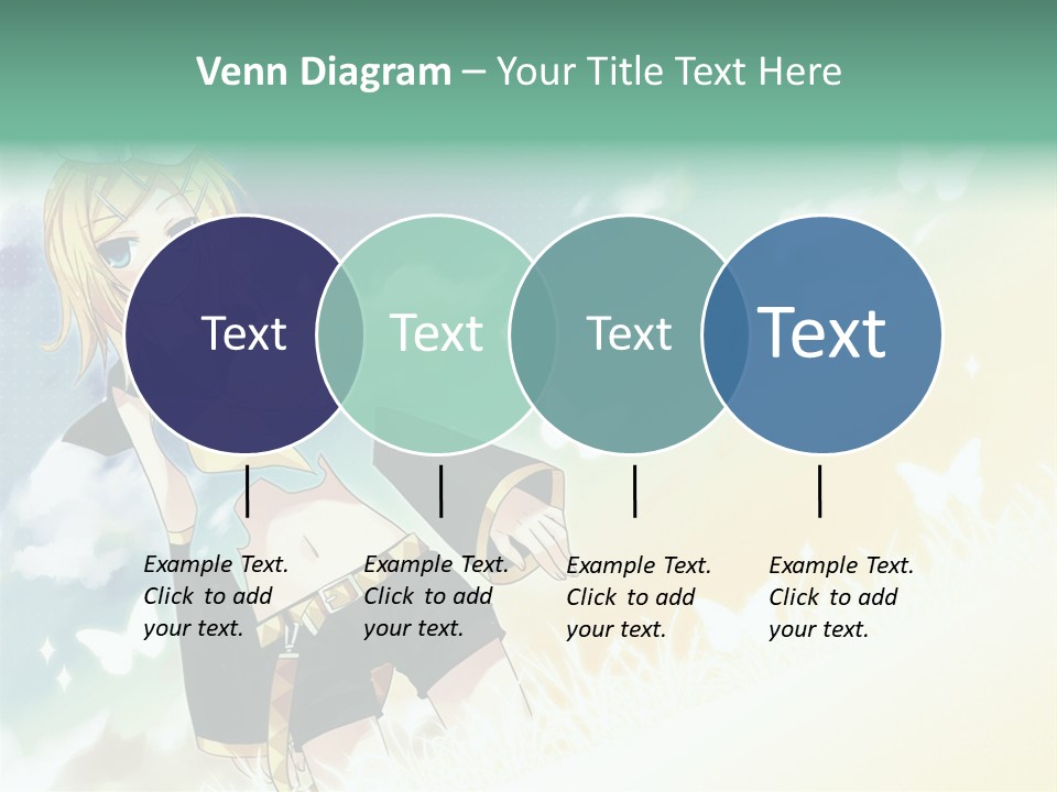 A Girl In A Yellow Shirt And Black Shorts PowerPoint Template