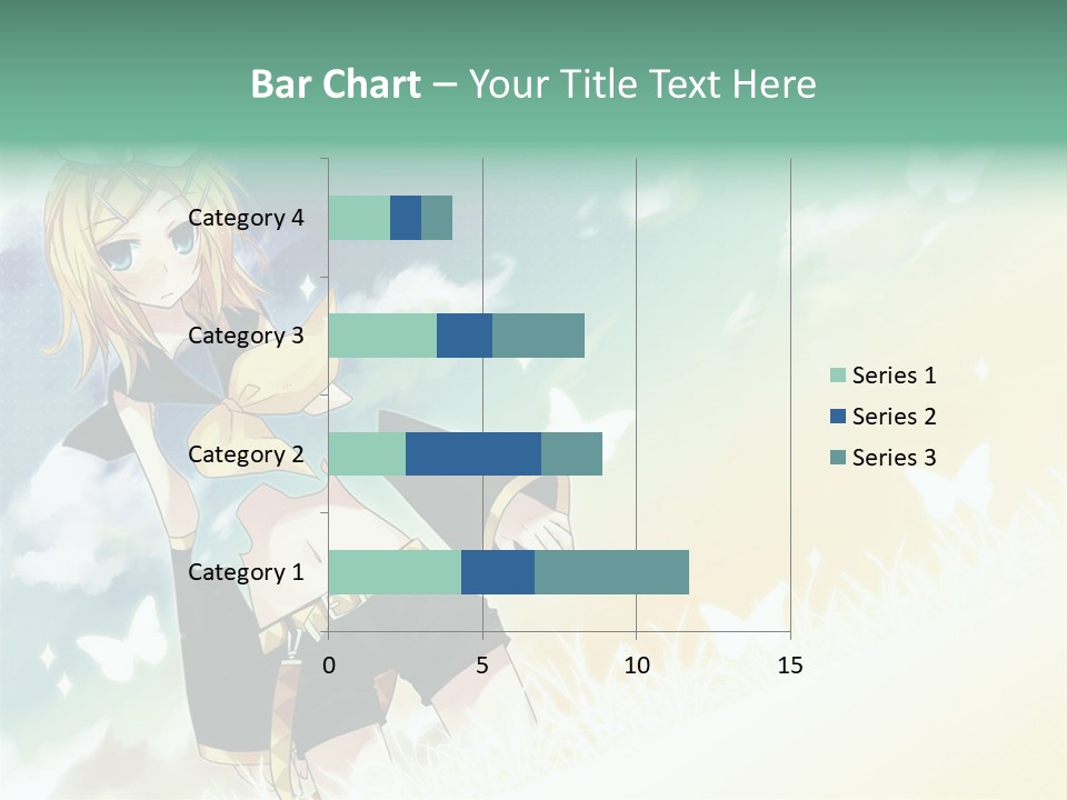 A Girl In A Yellow Shirt And Black Shorts PowerPoint Template