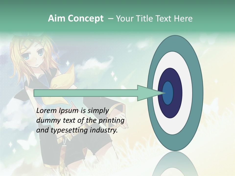 A Girl In A Yellow Shirt And Black Shorts PowerPoint Template