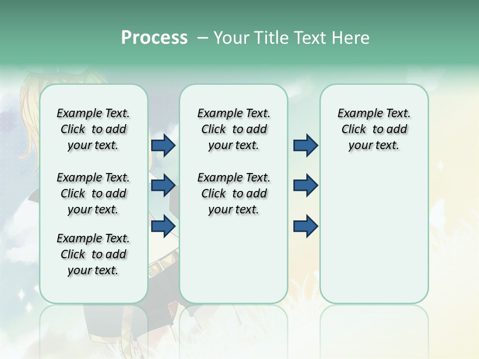 A Girl In A Yellow Shirt And Black Shorts PowerPoint Template