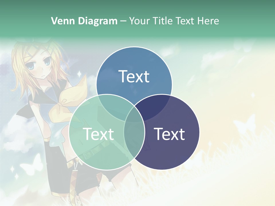 A Girl In A Yellow Shirt And Black Shorts PowerPoint Template