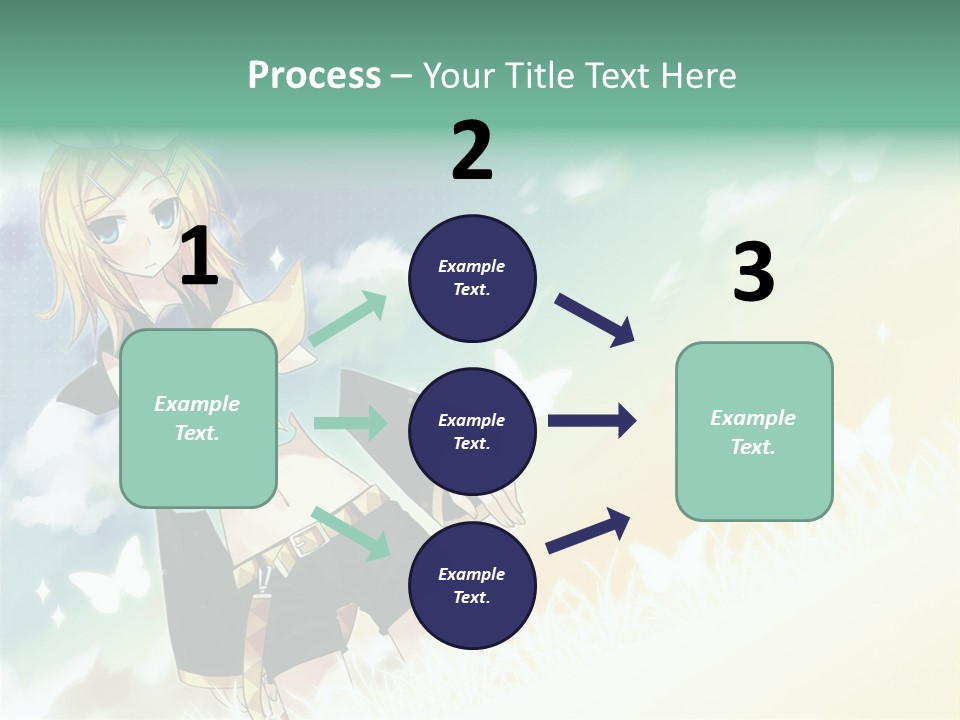 A Girl In A Yellow Shirt And Black Shorts PowerPoint Template