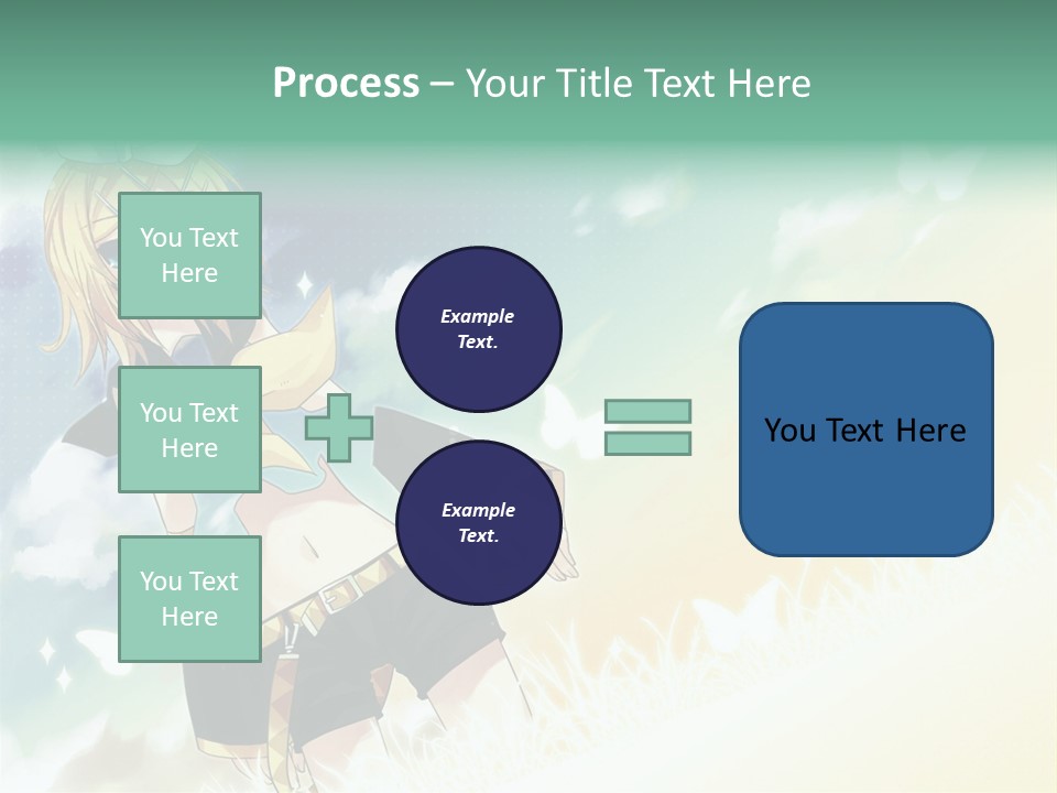 A Girl In A Yellow Shirt And Black Shorts PowerPoint Template
