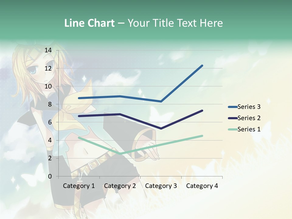 A Girl In A Yellow Shirt And Black Shorts PowerPoint Template