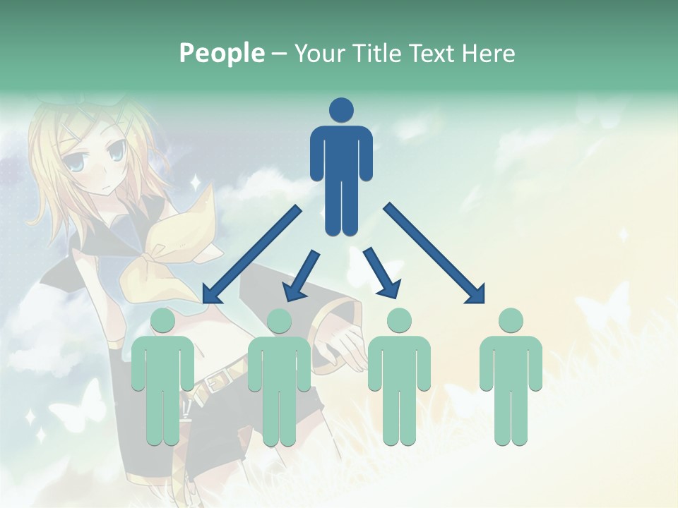 A Girl In A Yellow Shirt And Black Shorts PowerPoint Template