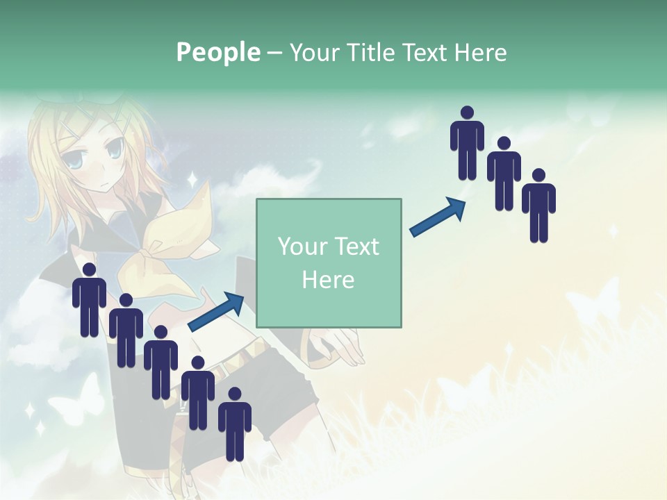 A Girl In A Yellow Shirt And Black Shorts PowerPoint Template