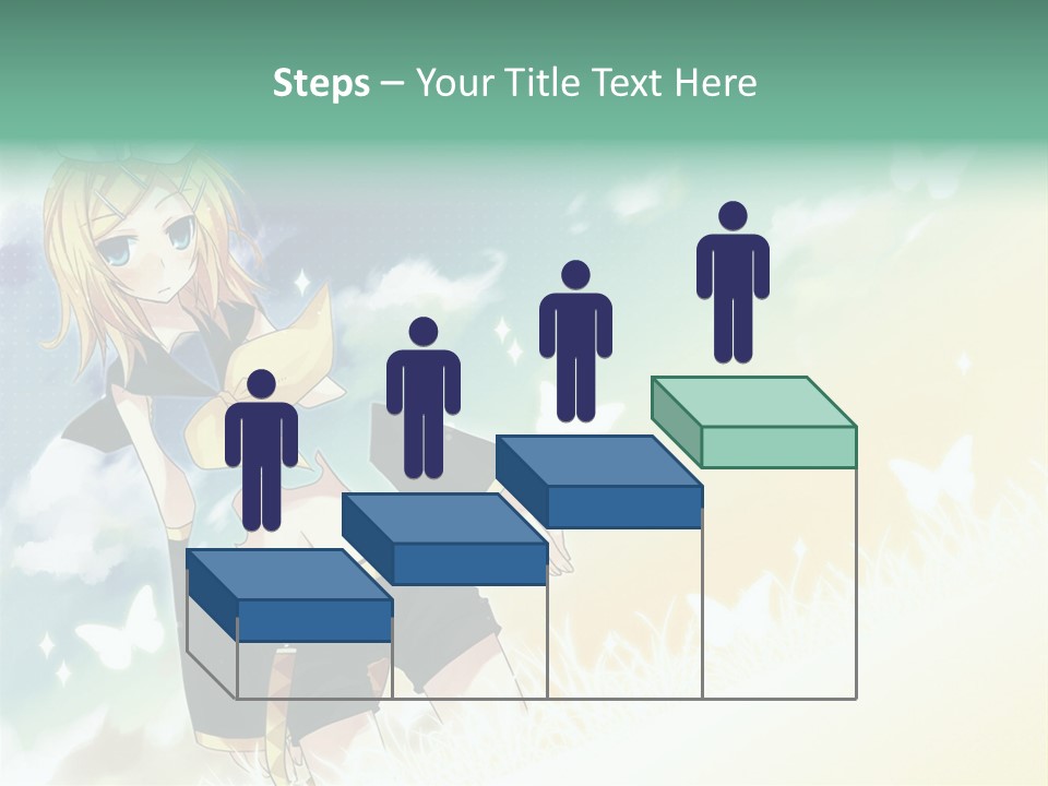 A Girl In A Yellow Shirt And Black Shorts PowerPoint Template