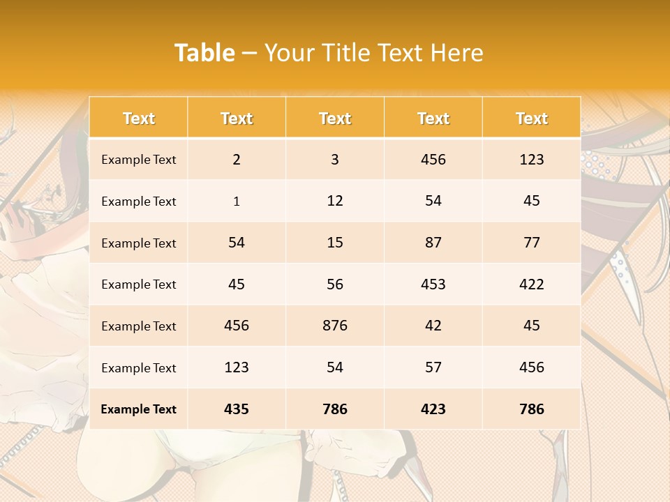 A Woman With Green Hair And Blue Eyes PowerPoint Template