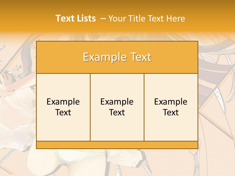 A Woman With Green Hair And Blue Eyes PowerPoint Template