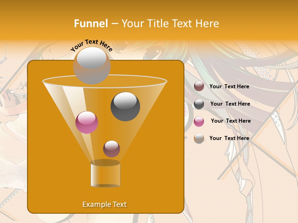 A Woman With Green Hair And Blue Eyes PowerPoint Template