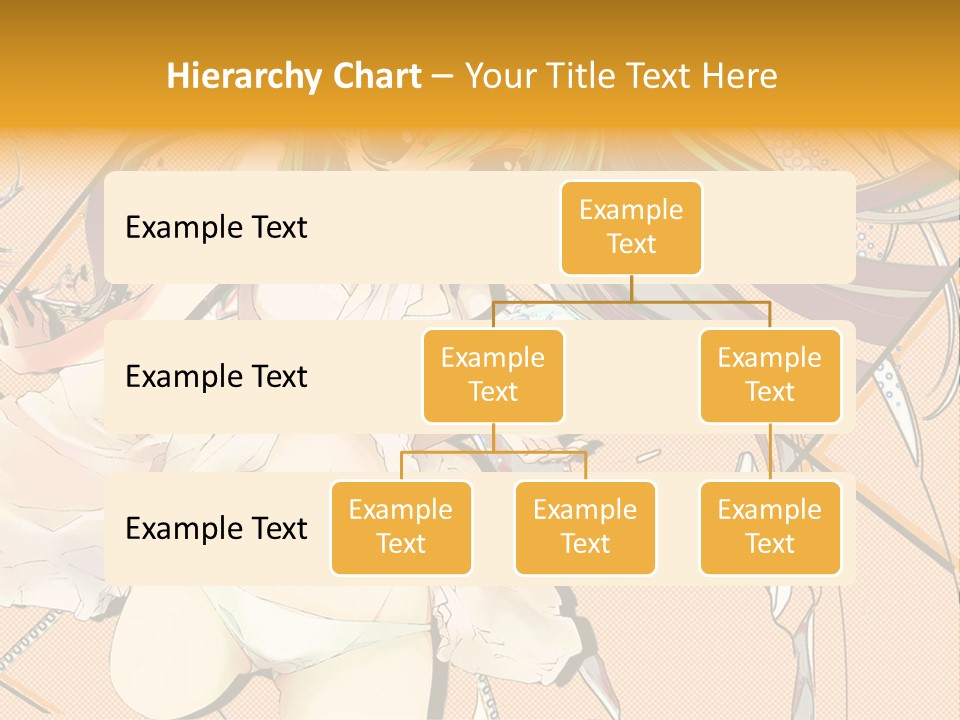 A Woman With Green Hair And Blue Eyes PowerPoint Template