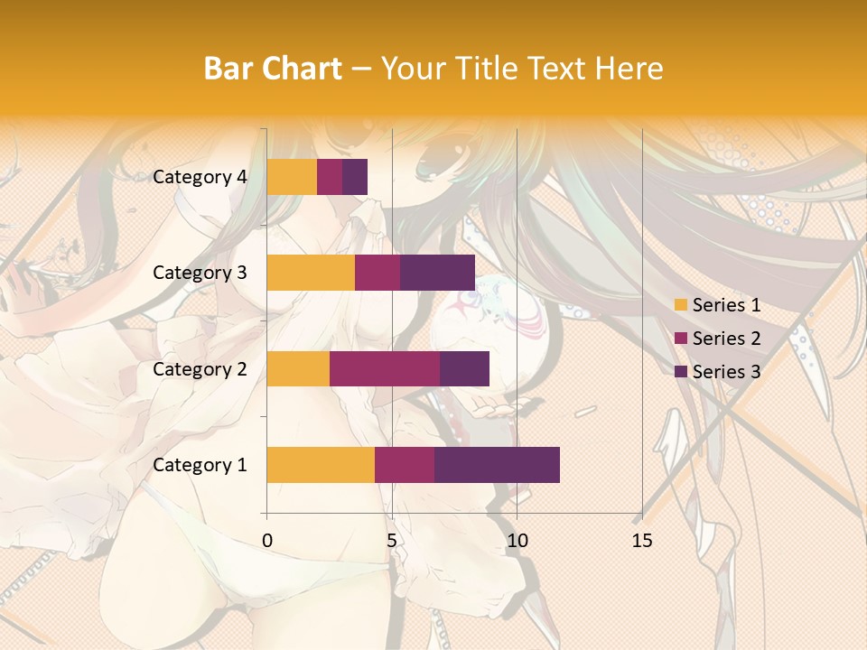 A Woman With Green Hair And Blue Eyes PowerPoint Template