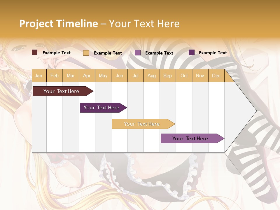 A Sexy Blonde Woman Laying On Top Of A Bed PowerPoint Template