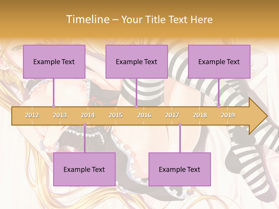 A Sexy Blonde Woman Laying On Top Of A Bed PowerPoint Template