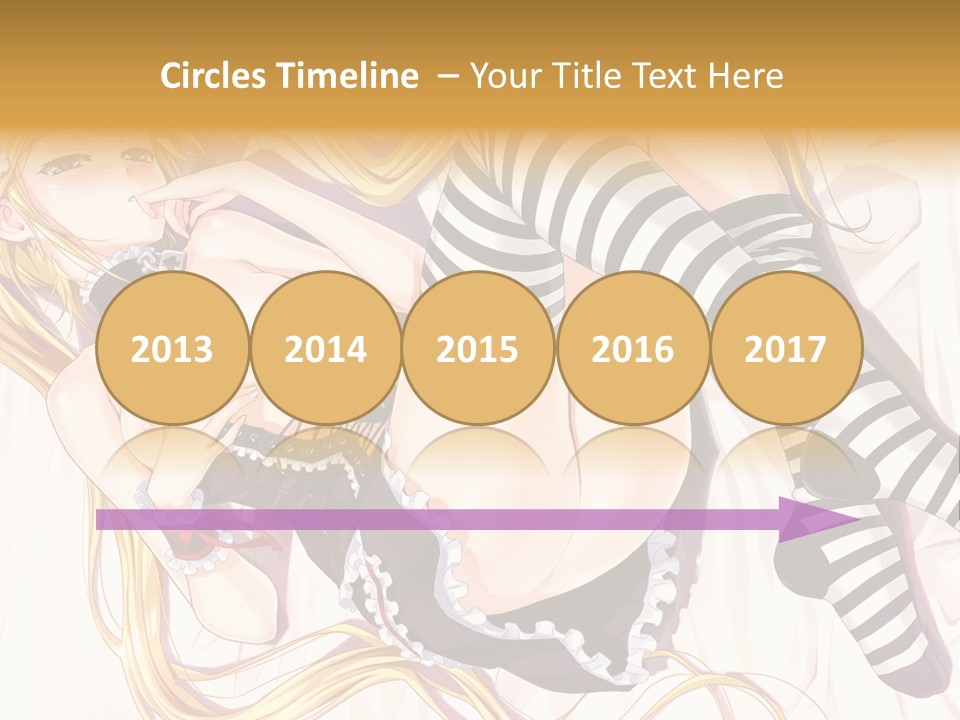 A Sexy Blonde Woman Laying On Top Of A Bed PowerPoint Template