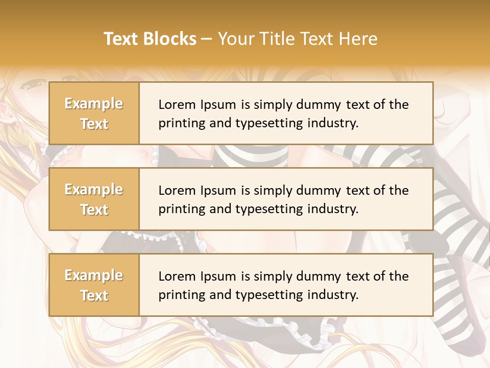 A Sexy Blonde Woman Laying On Top Of A Bed PowerPoint Template