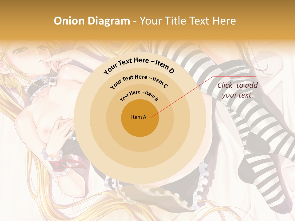 A Sexy Blonde Woman Laying On Top Of A Bed PowerPoint Template