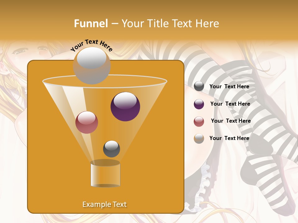 A Sexy Blonde Woman Laying On Top Of A Bed PowerPoint Template