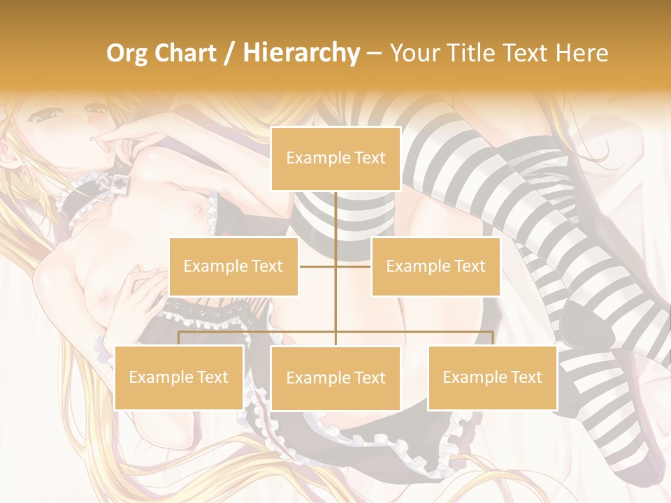 A Sexy Blonde Woman Laying On Top Of A Bed PowerPoint Template