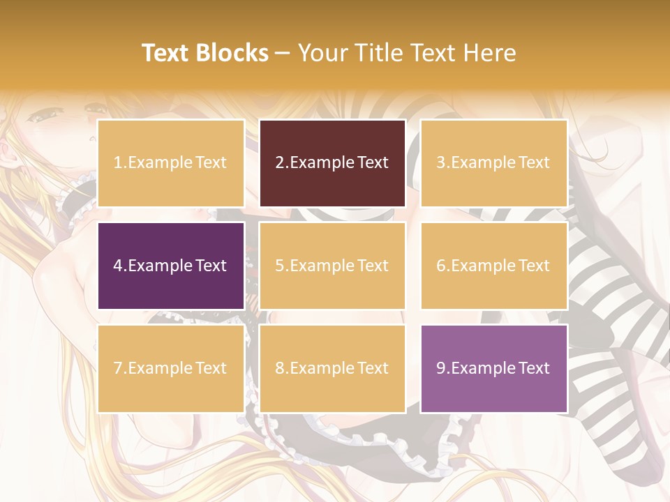 A Sexy Blonde Woman Laying On Top Of A Bed PowerPoint Template