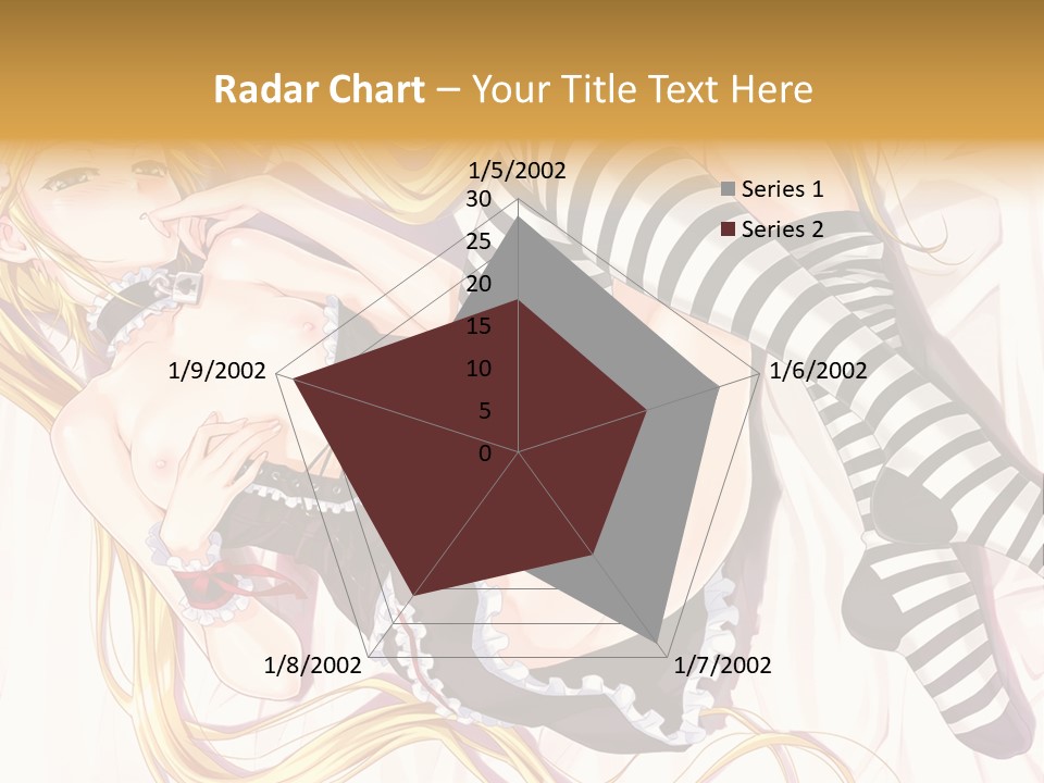 A Sexy Blonde Woman Laying On Top Of A Bed PowerPoint Template