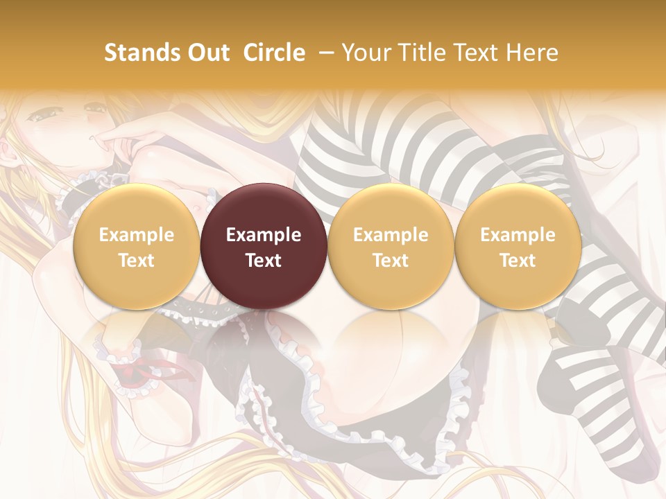 A Sexy Blonde Woman Laying On Top Of A Bed PowerPoint Template