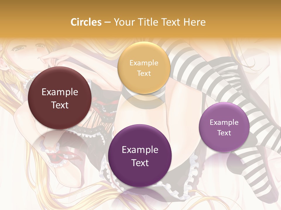 A Sexy Blonde Woman Laying On Top Of A Bed PowerPoint Template