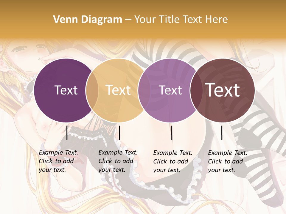 A Sexy Blonde Woman Laying On Top Of A Bed PowerPoint Template