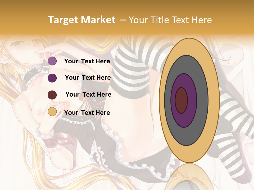 A Sexy Blonde Woman Laying On Top Of A Bed PowerPoint Template