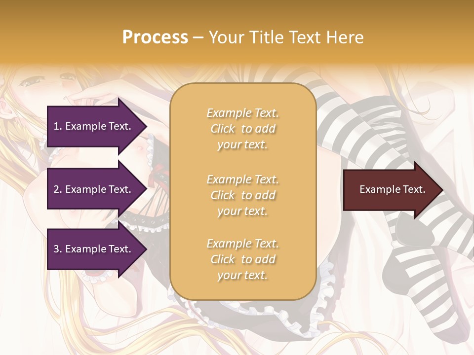 A Sexy Blonde Woman Laying On Top Of A Bed PowerPoint Template