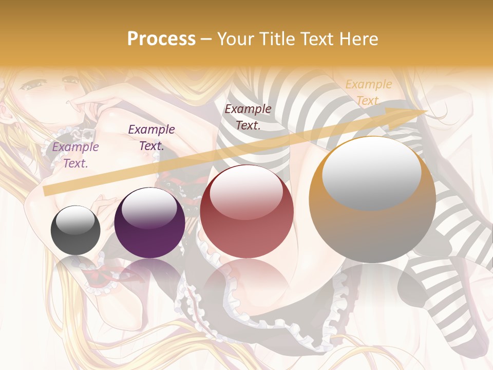 A Sexy Blonde Woman Laying On Top Of A Bed PowerPoint Template