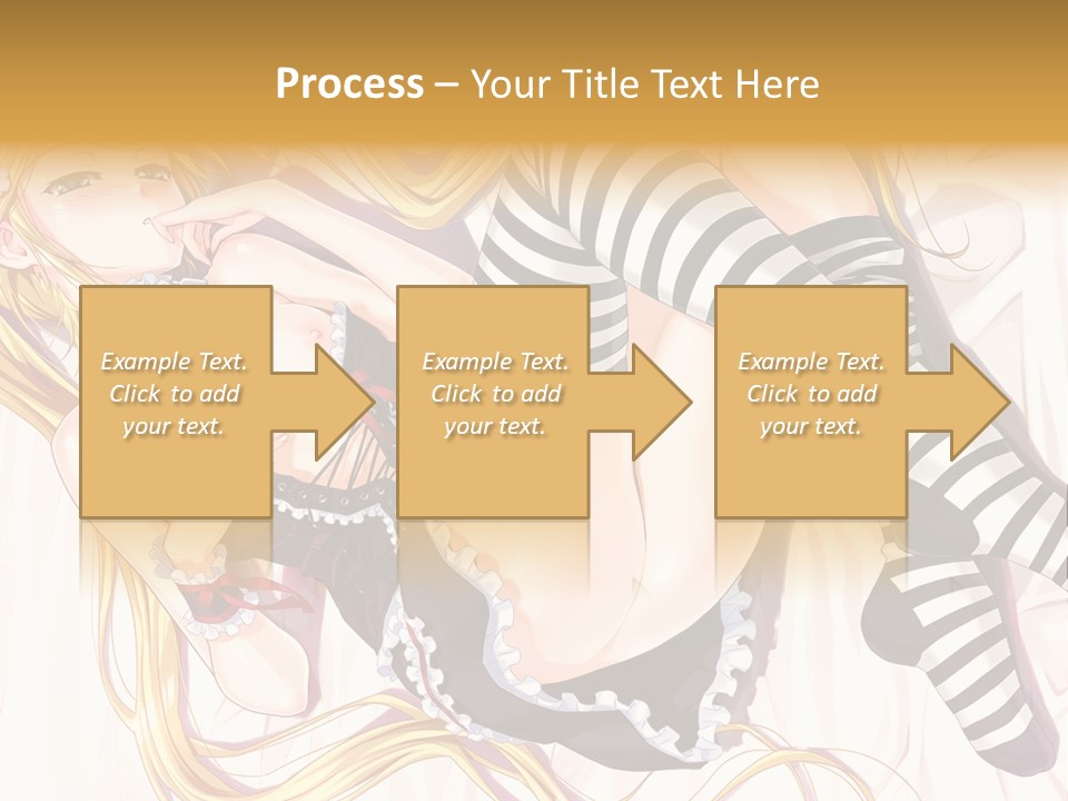 A Sexy Blonde Woman Laying On Top Of A Bed PowerPoint Template