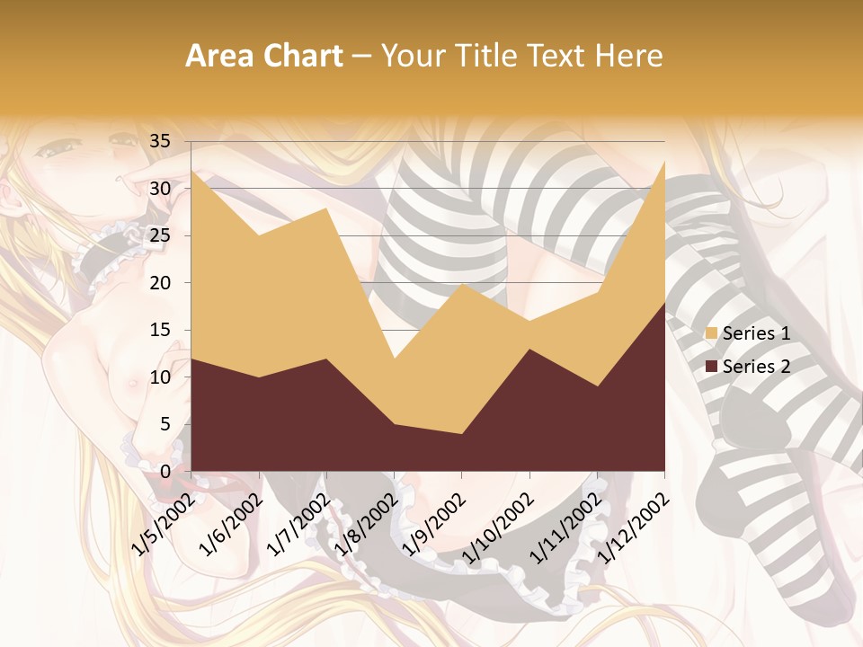 A Sexy Blonde Woman Laying On Top Of A Bed PowerPoint Template