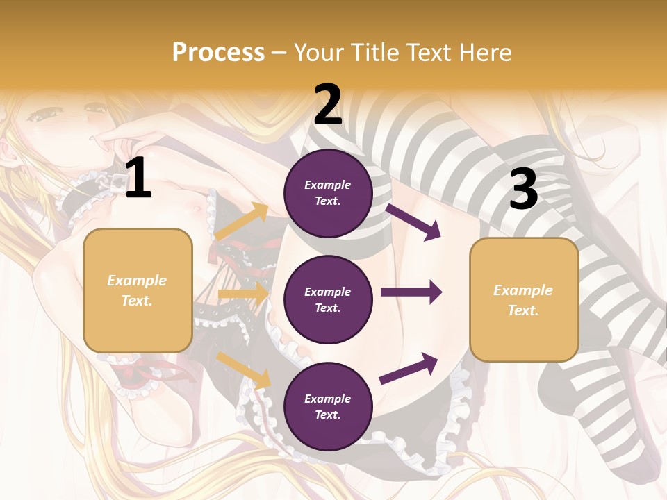 A Sexy Blonde Woman Laying On Top Of A Bed PowerPoint Template