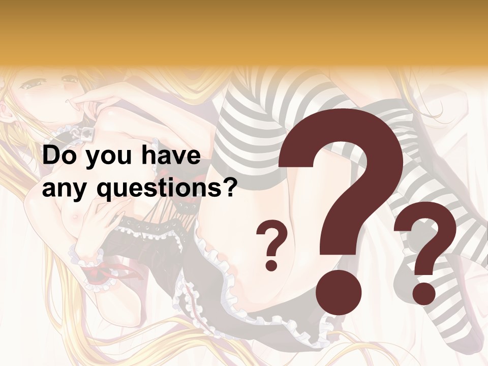 A Sexy Blonde Woman Laying On Top Of A Bed PowerPoint Template