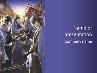 A Group Of People Standing Next To Each Other PowerPoint Template