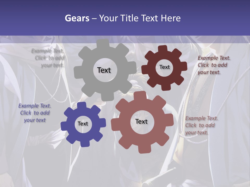 A Group Of People Standing Next To Each Other PowerPoint Template