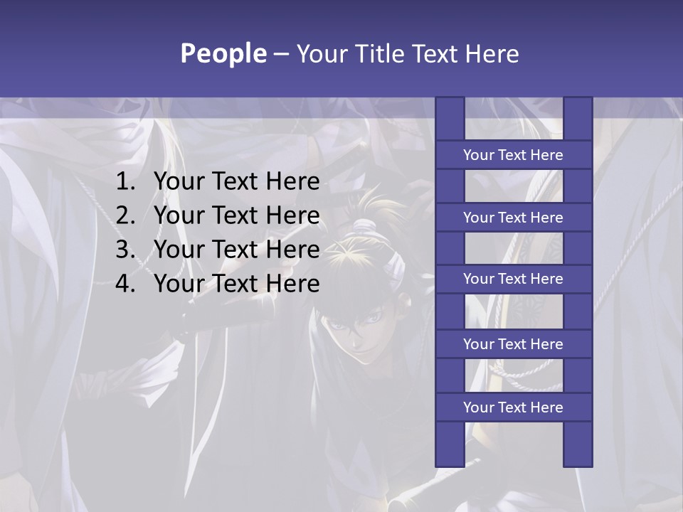 A Group Of People Standing Next To Each Other PowerPoint Template