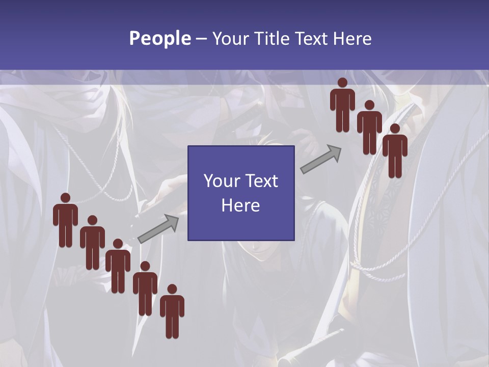 A Group Of People Standing Next To Each Other PowerPoint Template