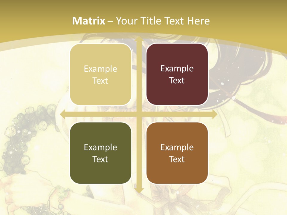 A Woman In A White Dress With Long Hair PowerPoint Template