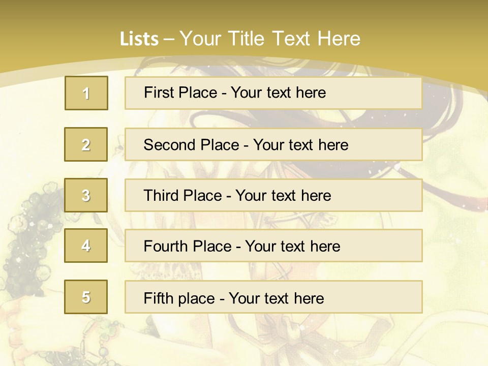 A Woman In A White Dress With Long Hair PowerPoint Template