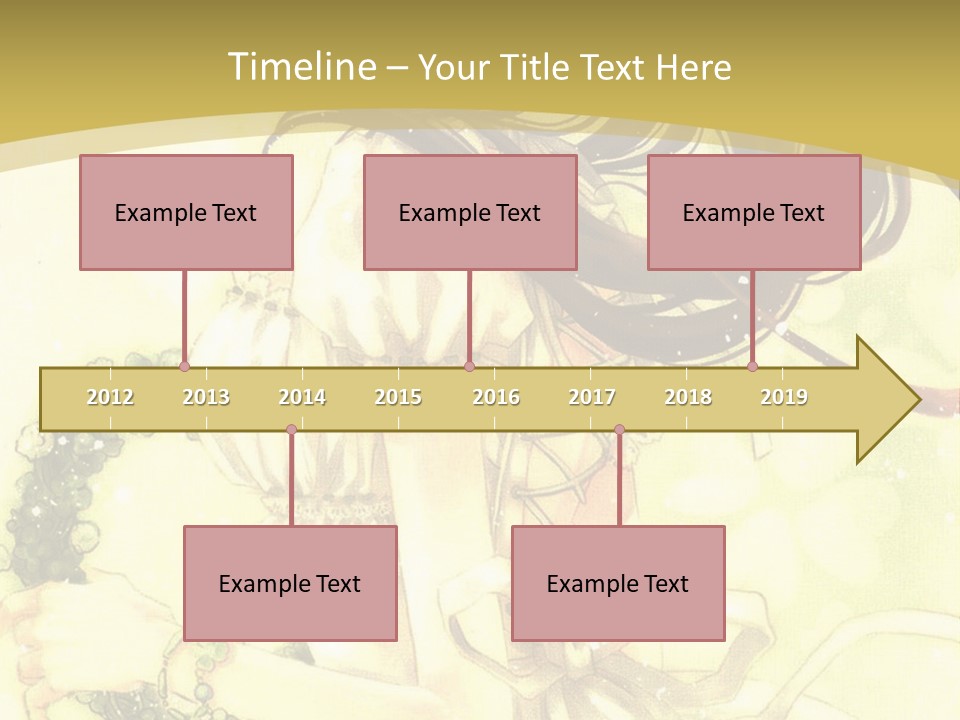 A Woman In A White Dress With Long Hair PowerPoint Template